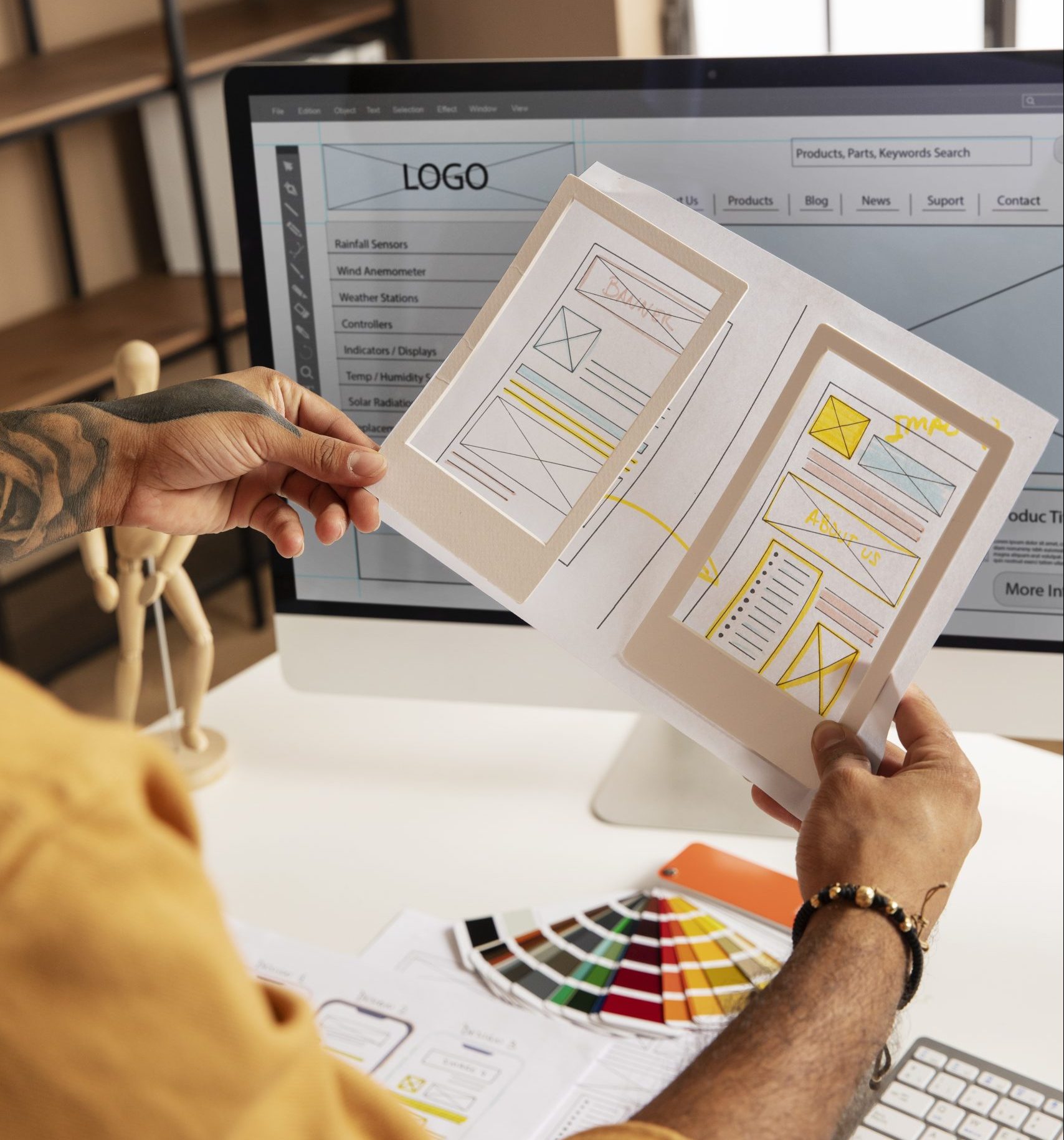 manos-alto-angulo-sosteniendo-papel